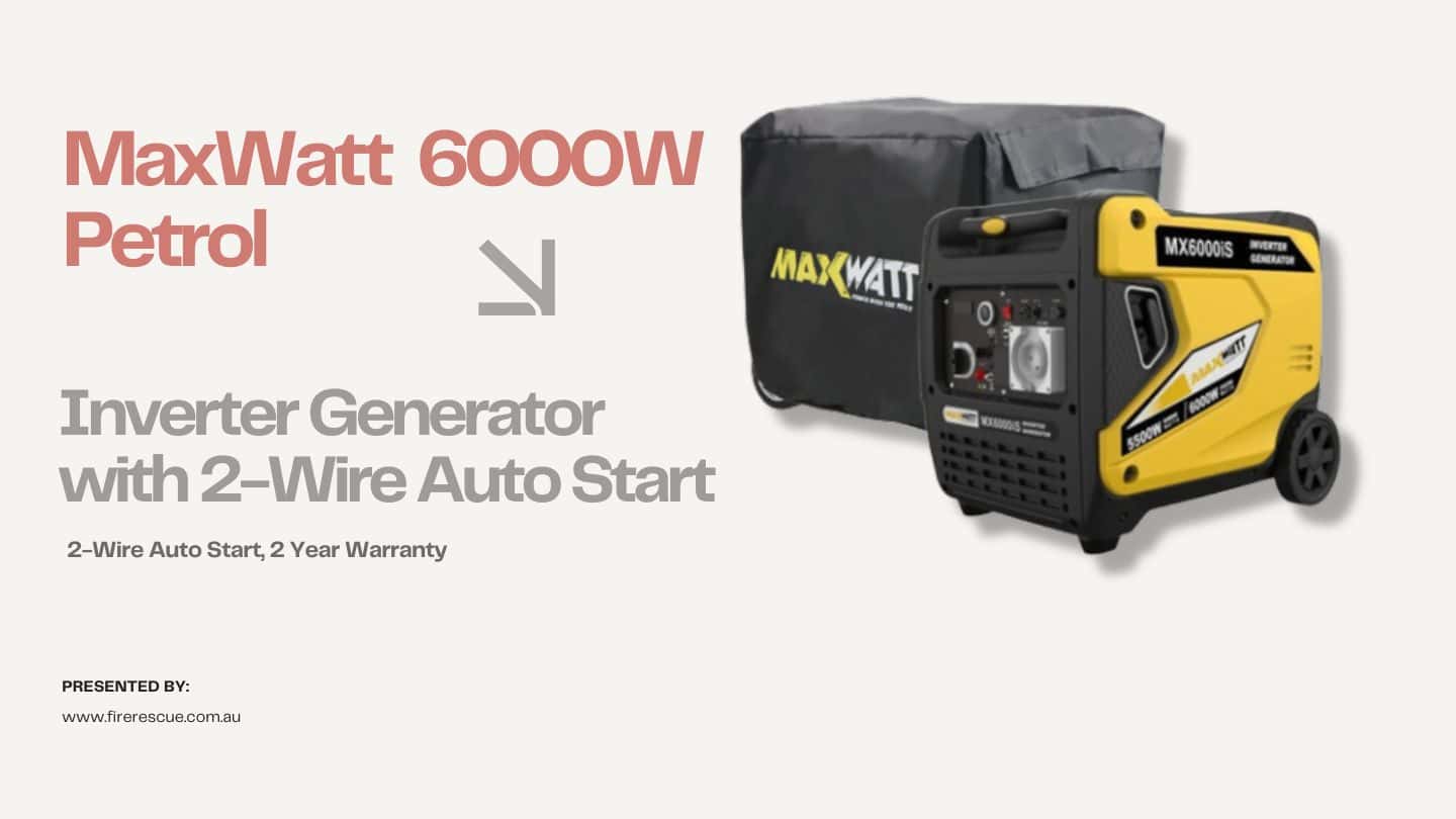 MaxWatt 6000W Petrol Inverter Generator